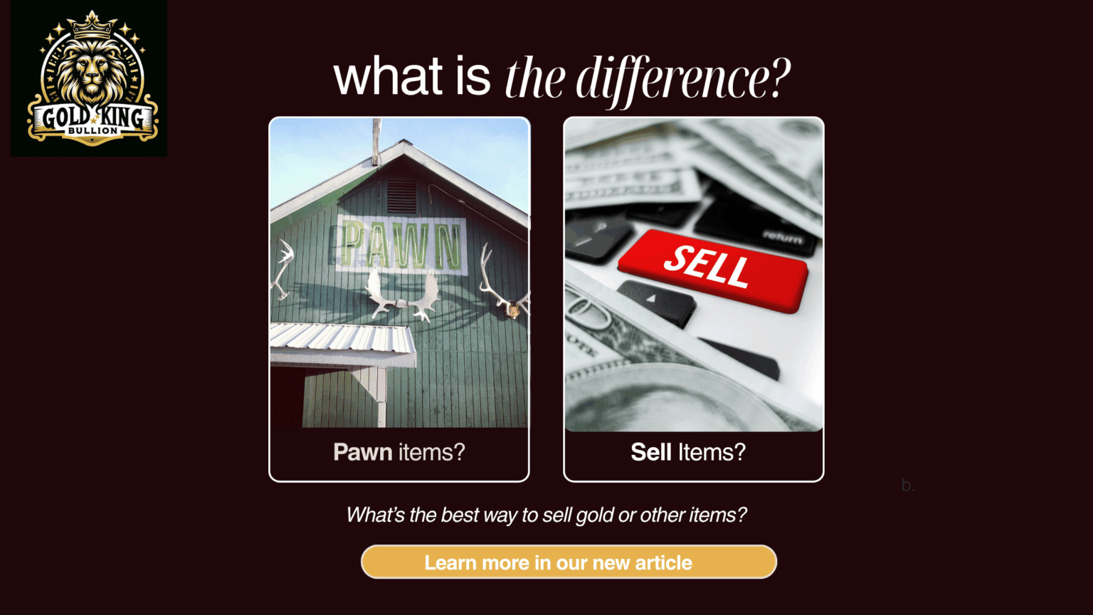 Selling vs. Pawning Your Jewelry: What’s the Difference?