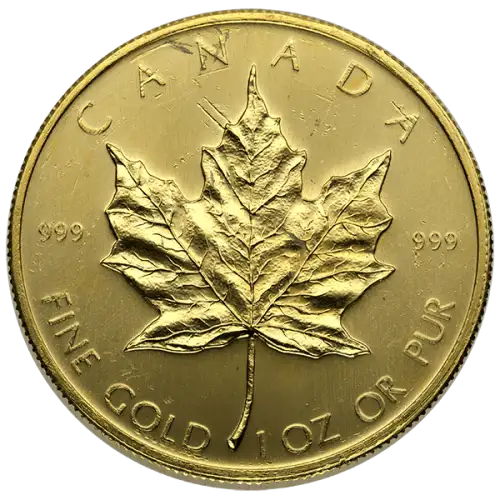 1oz Canadian Gold Maple Leaf - Scruffy
