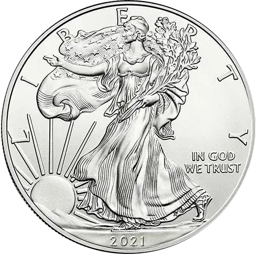 2021 1oz American Silver Eagle - Type 1 Reverse