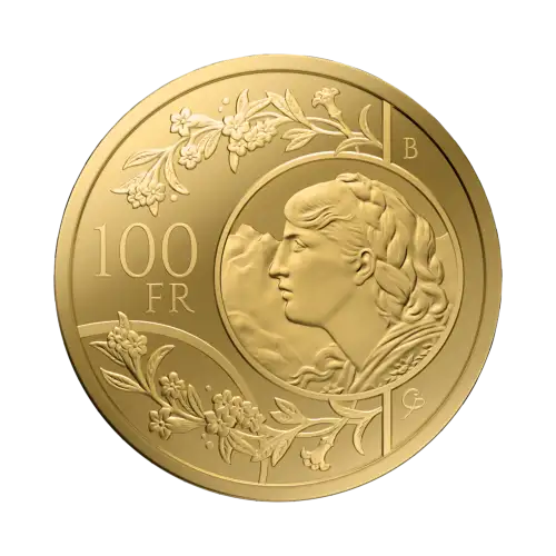 2025 1 oz - 100 Years 100-Franc Vreneli Gold Coin (2)