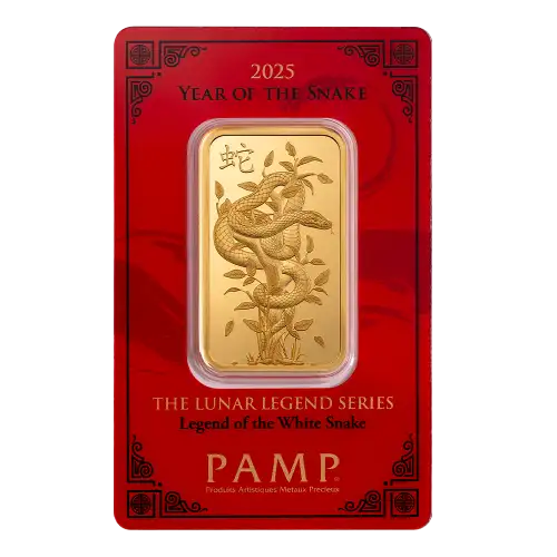 2025 1oz PAMP Gold Bar - Year of the White Snake (2)