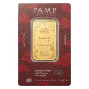 2026 1oz PAMP Gold Bar - Good Luck Yellow Dragon (2)