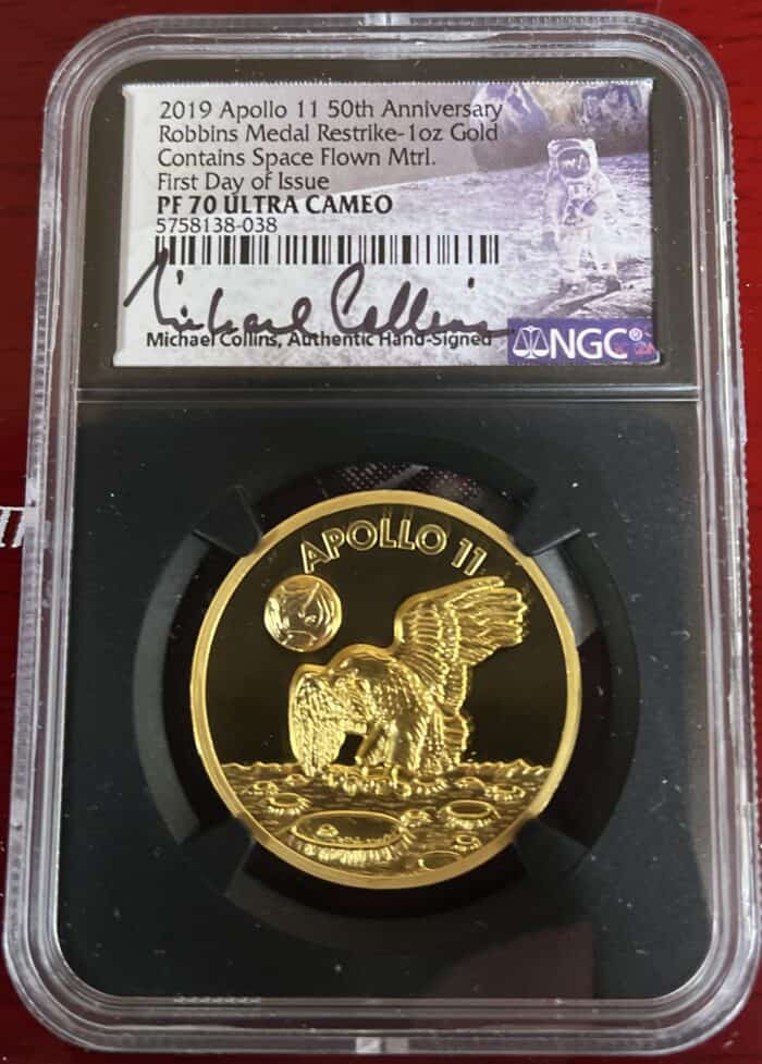 2019 Apollo 11 Gold Coin - Obverse