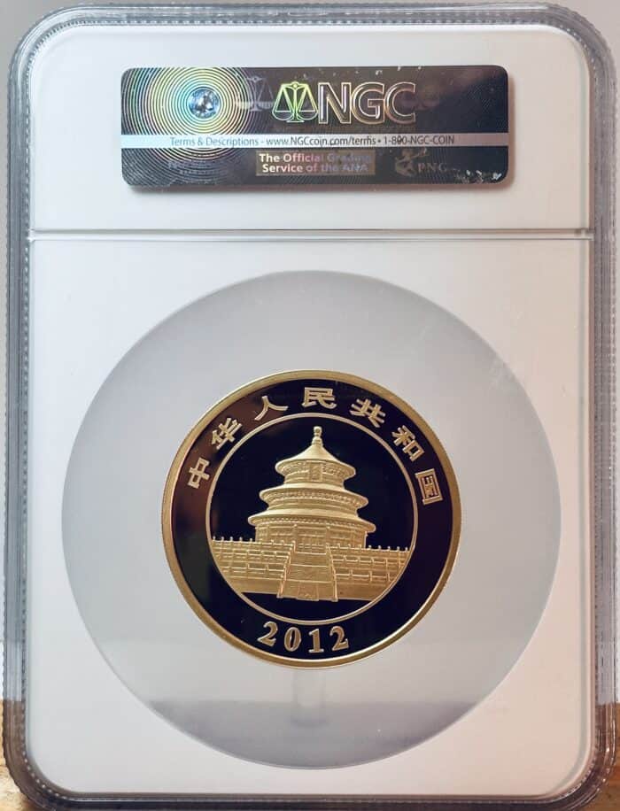 2012 1 kilo gold Panda obverse